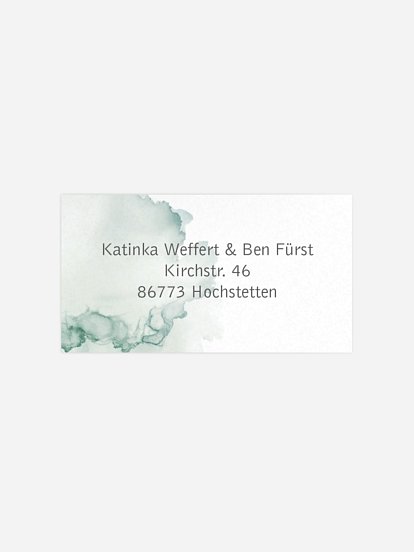 Empfängeraufkleber Hochzeit Bella Premium