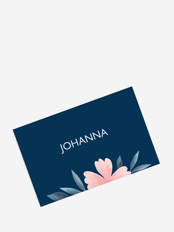 Tischkarte Geburtstag Noble Flowers Premium