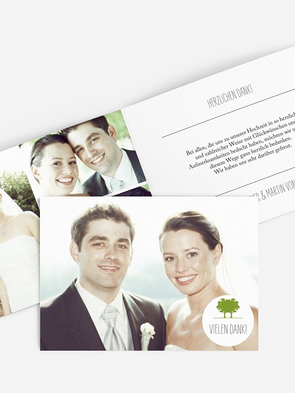 Dankeskarte Hochzeit Nature Inspired