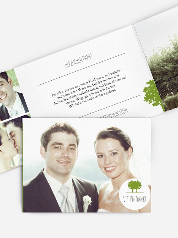 Dankeskarte Hochzeit Nature Inspired