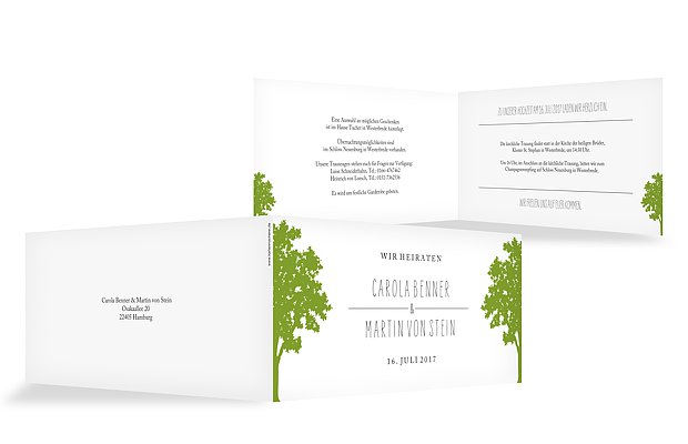 Hochzeitseinladung Nature Inspired