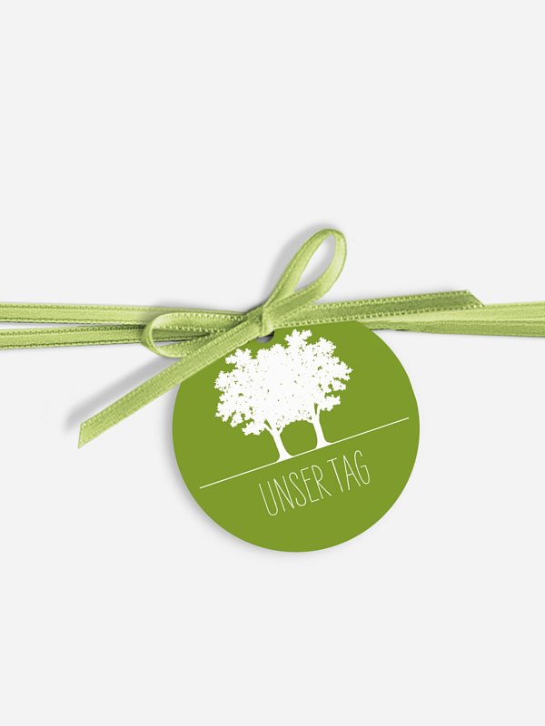 Anhänger mit Band zur Hochzeit Nature Inspired