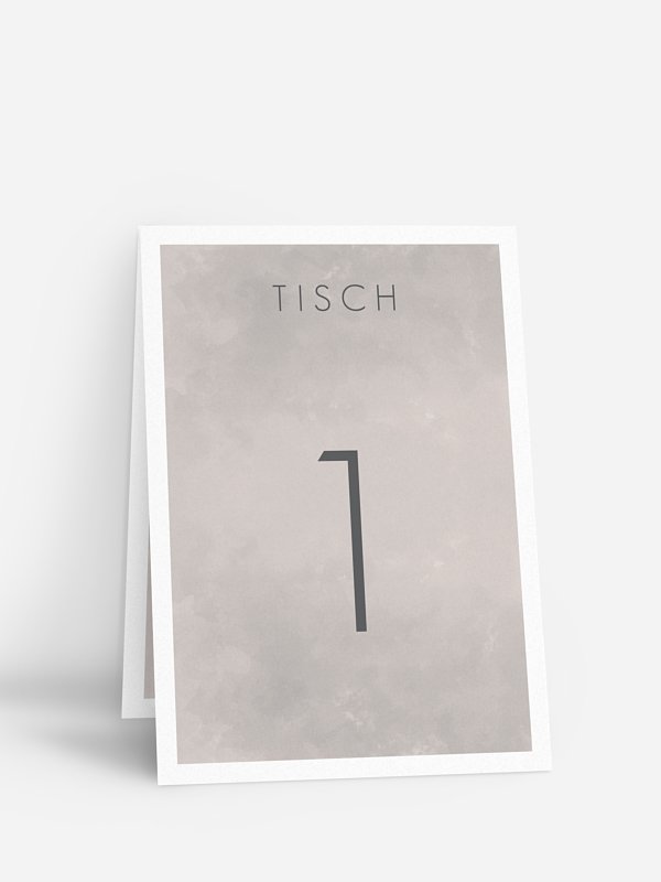 Tischnummer Artwork