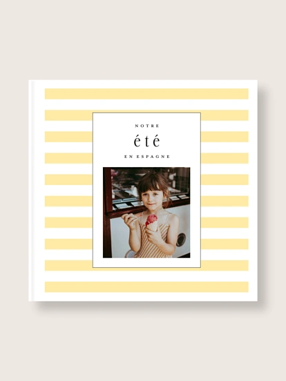 Album photo rigide Rayures Estivales