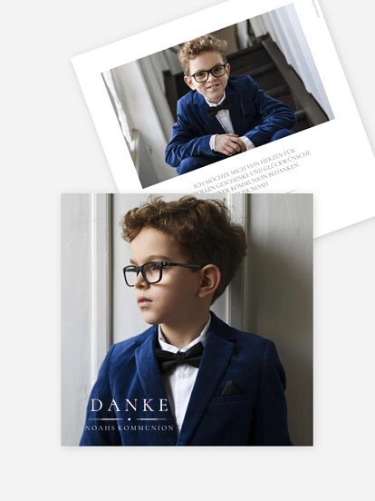 Danksagung Kommunion Zarte Feinheit