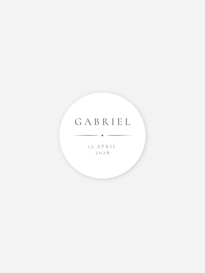 Aufkleber Geburt Zarte Feinheit