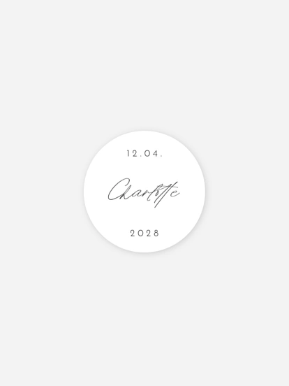 Aufkleber Geburt Morgenkind