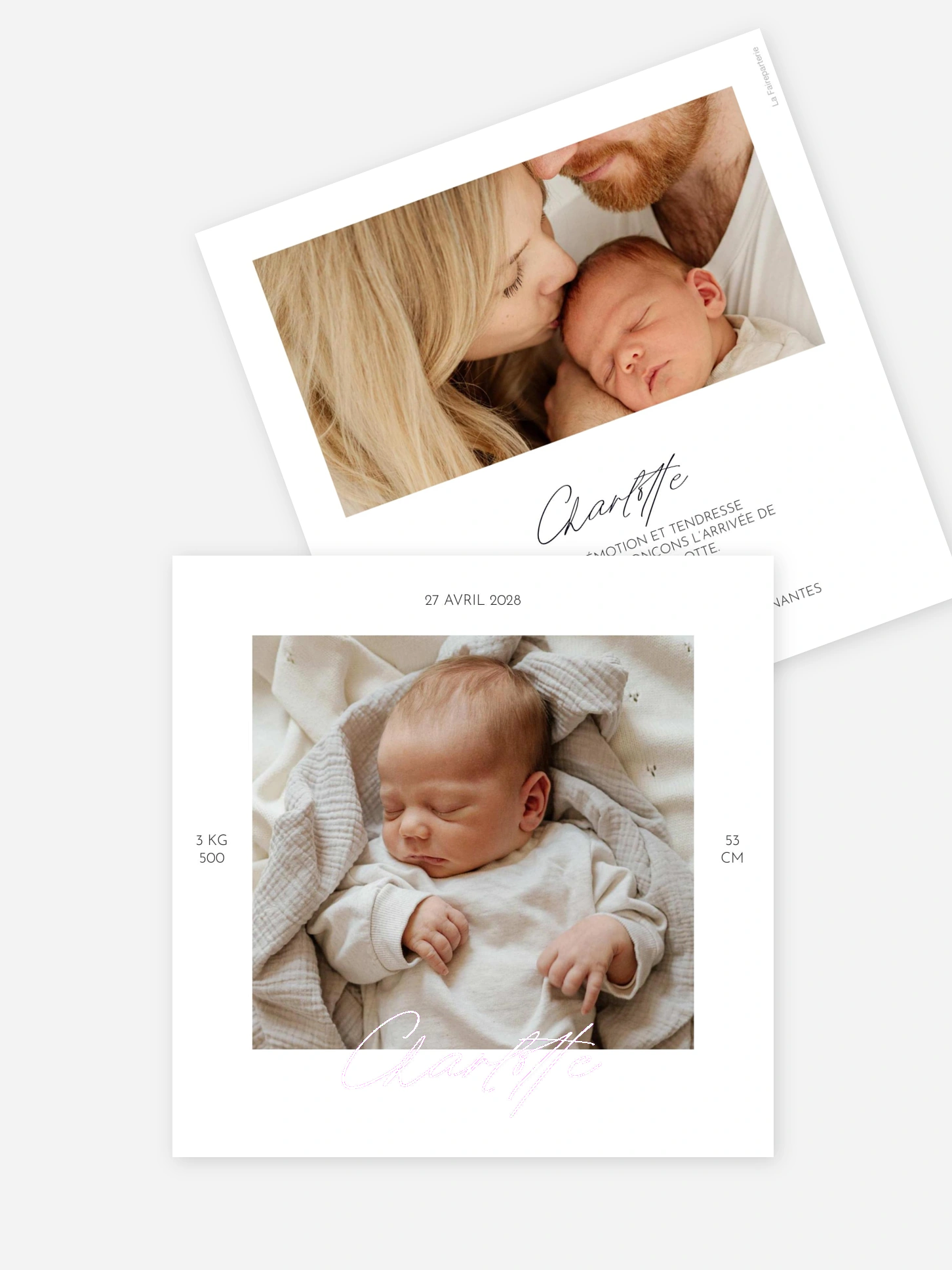 Faire-part naissance Première lueur