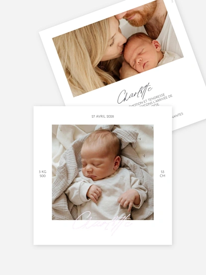 Faire-part naissance Première lueur