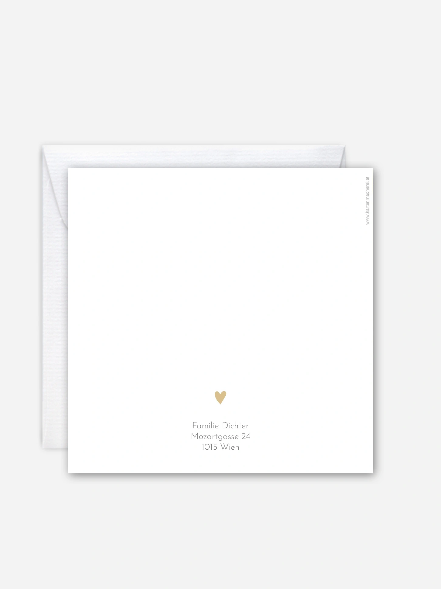 Geburtskarte Herzensgold