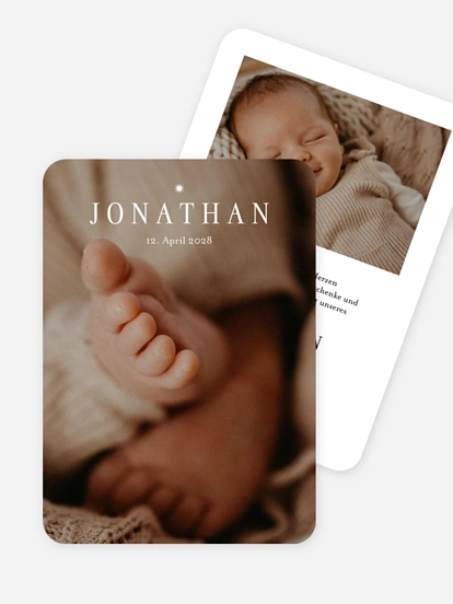 Geburtskarte Kleines Sternchen