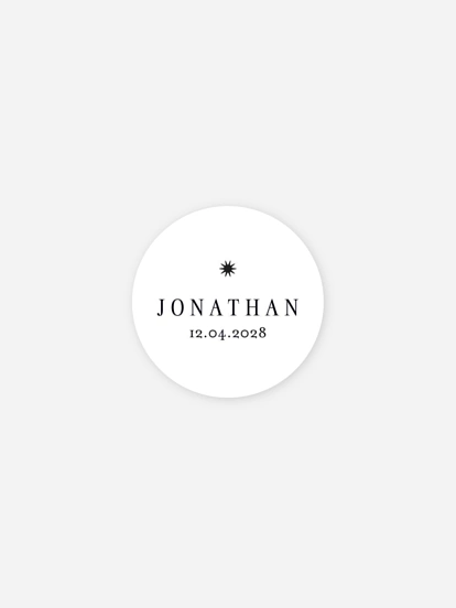 Aufkleber Geburt Kleines Sternchen