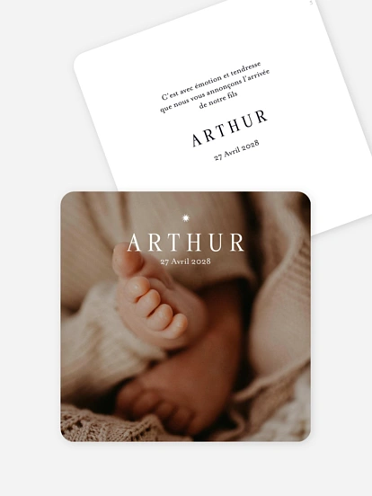 Faire-part naissance Douce étoile