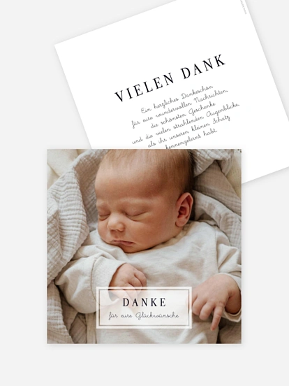 Dankeskarte Geburt Glücksbündel