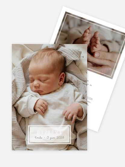 Faire-part baptême Rêve de coton