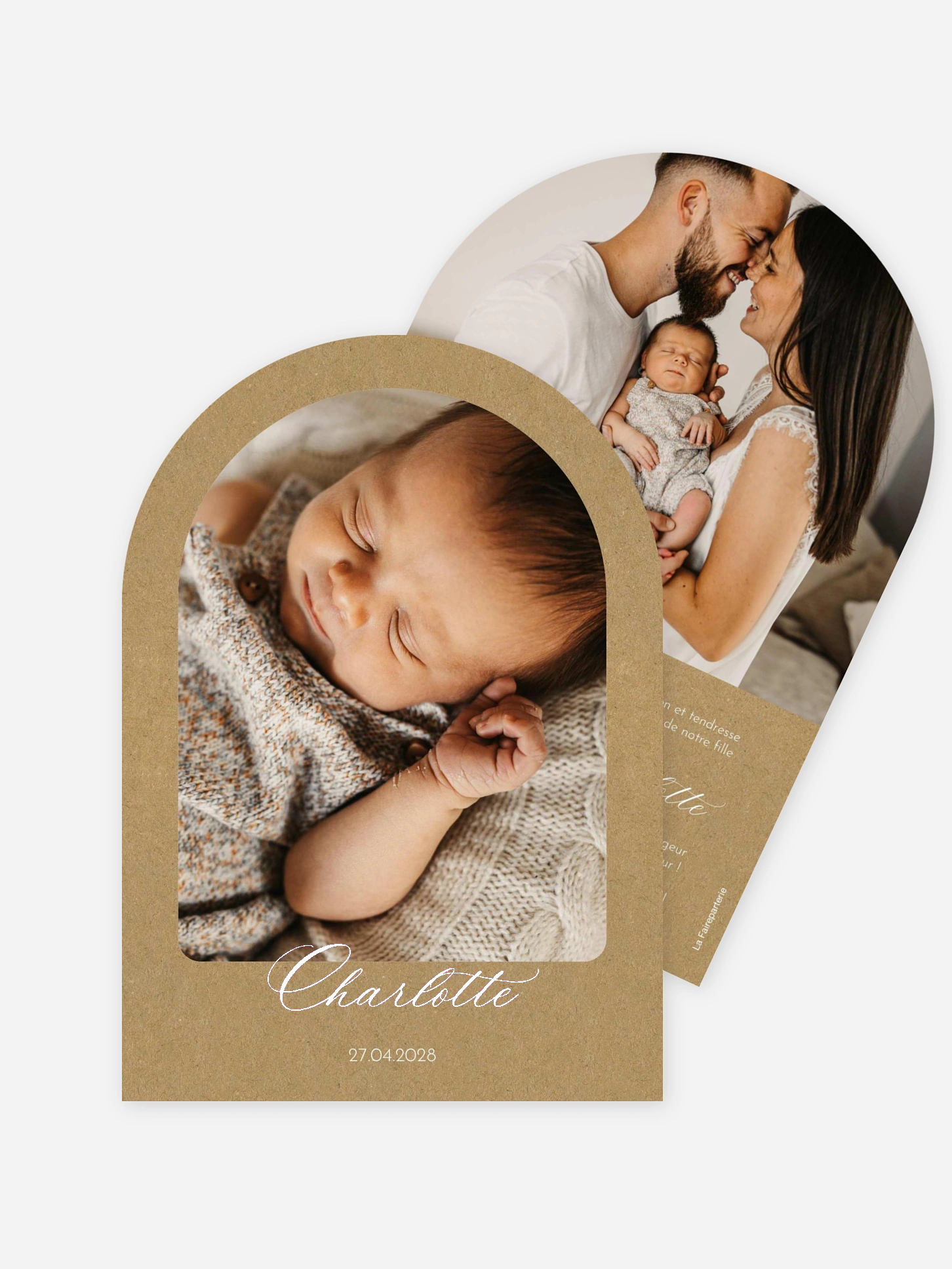 Faire-part naissance Douce naissance