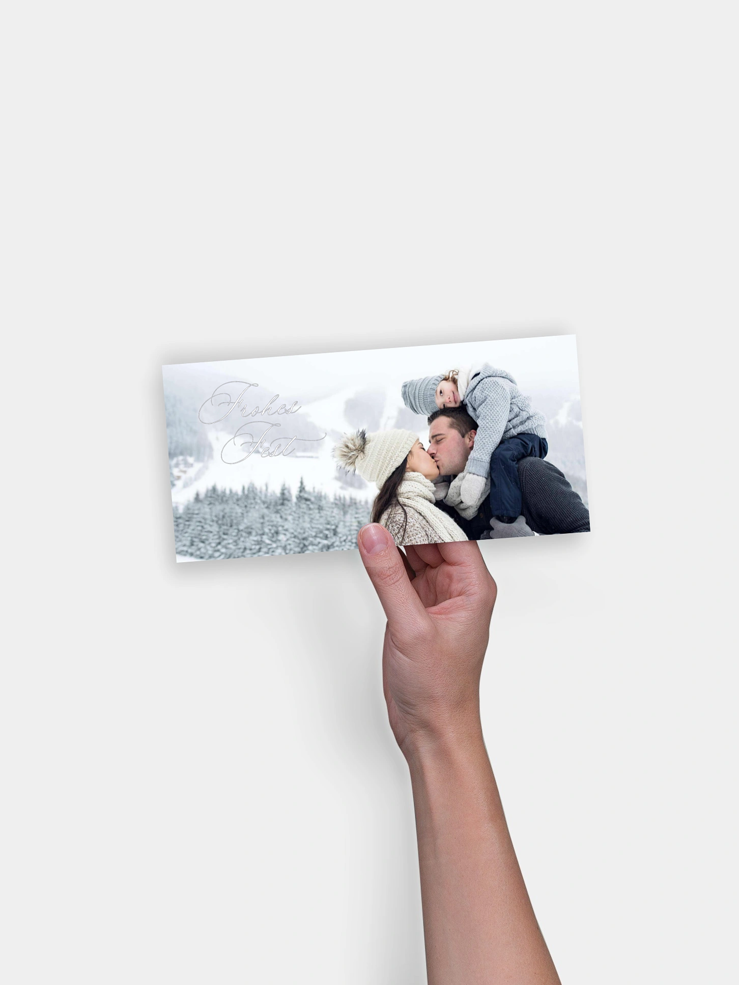 Weihnachtskarte Zarte Handschrift
