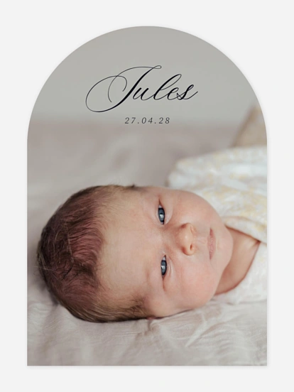 Faire-part naissance Douces lettres