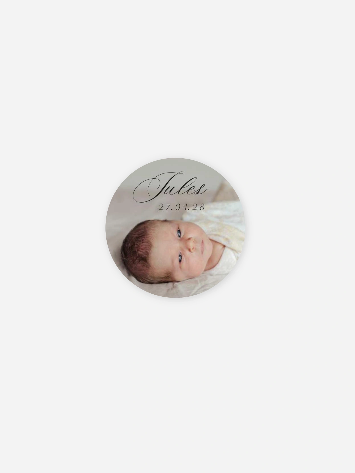 Stickers naissance Douces lettres