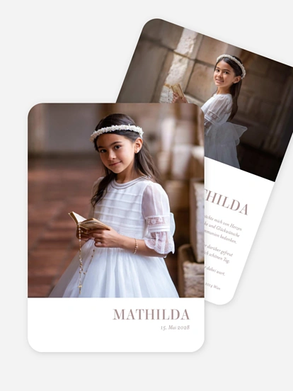 Danksagung Kommunion Schlichtes Wunder