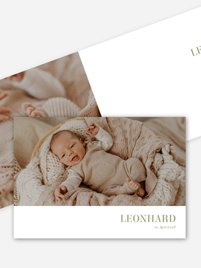 Geburtskarte Schlichtes Wunder