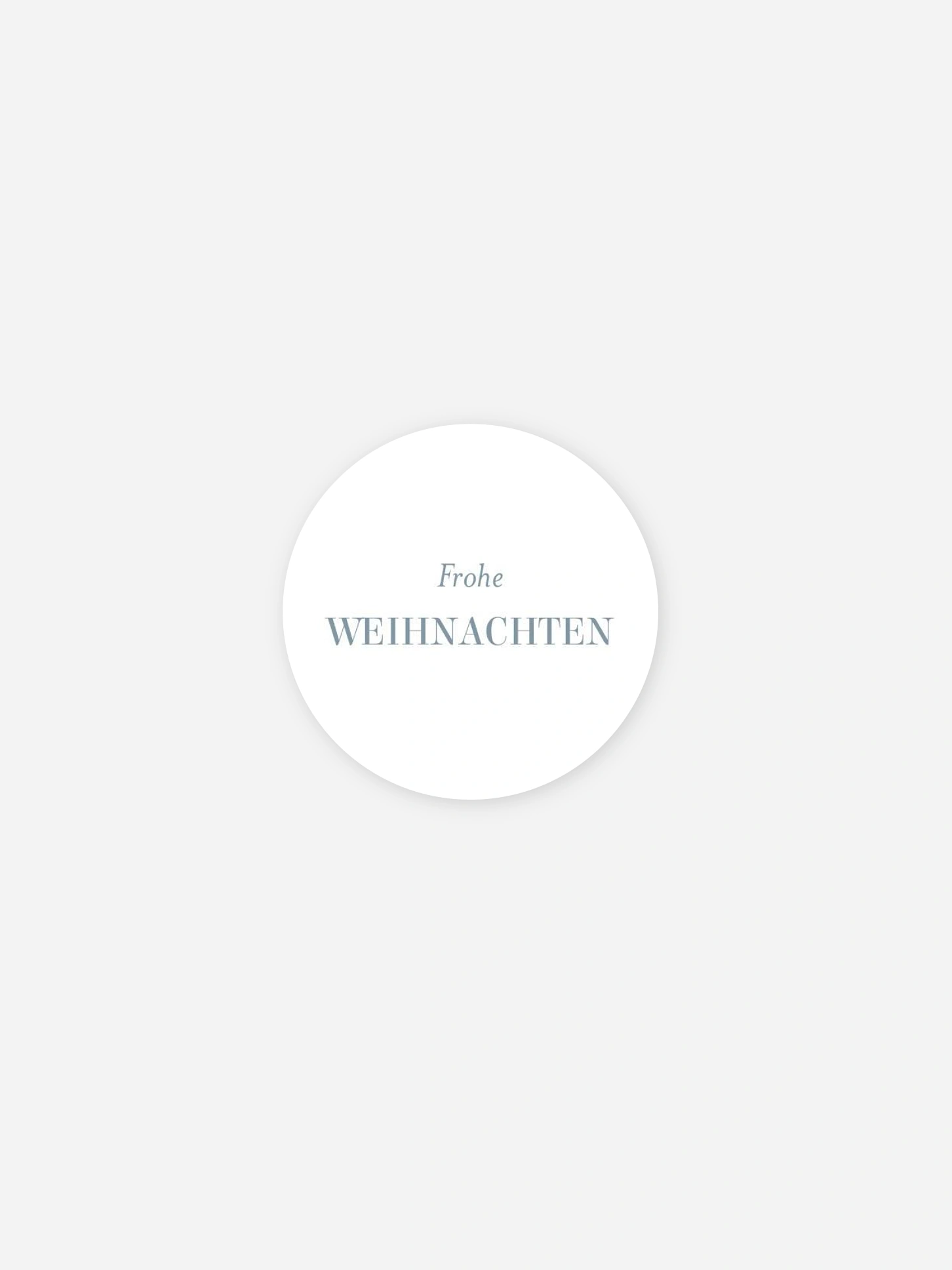 Geschenkaufkleber Weihnachten Schlichtes Wunder