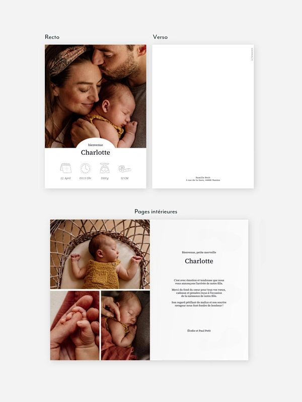 Faire-part naissance Petit bijou