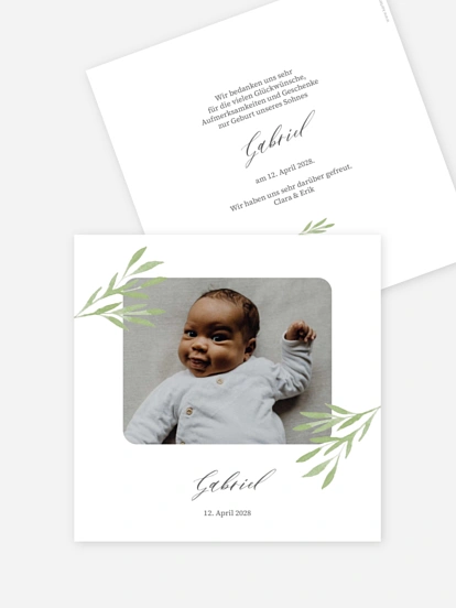 Geburtskarte Zartes Zweigchen