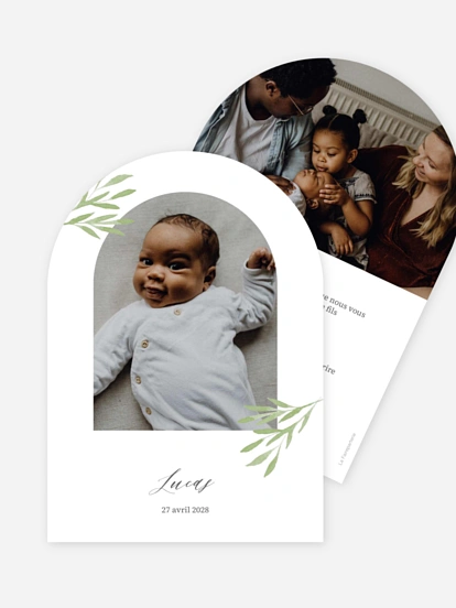 Faire-part naissance Brins de tendresse