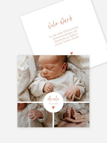 Geburtskarte Kleines Herzchen