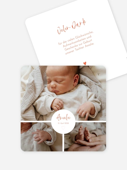 Geburtskarte Kleines Herzchen