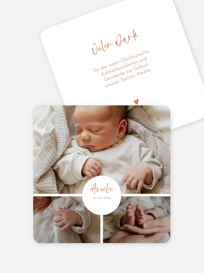 Geburtskarte Kleines Herzchen