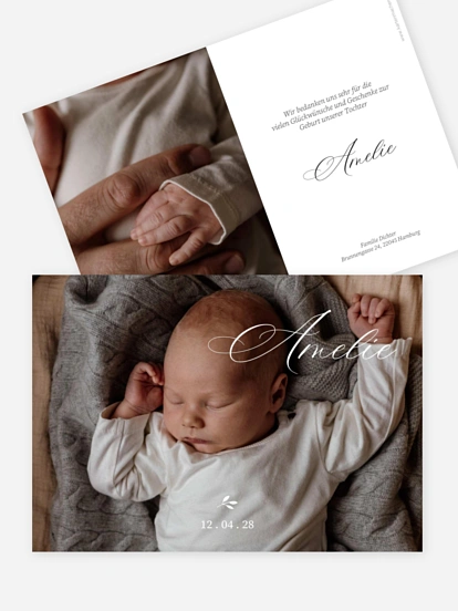 Geburtskarte Zartes Zweiglein