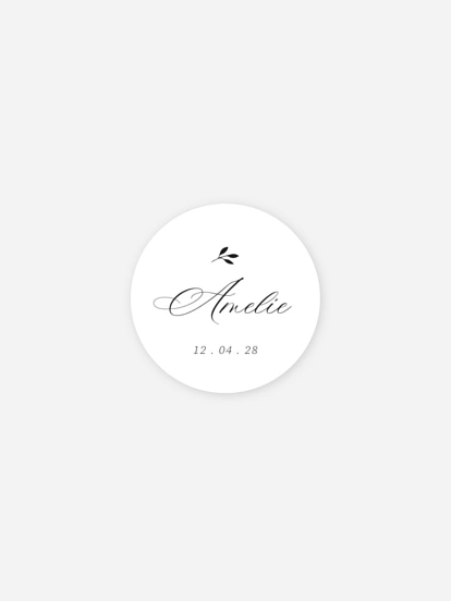 Aufkleber Geburt Zartes Zweiglein