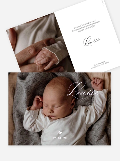 Faire-part naissance Petit bourgeon