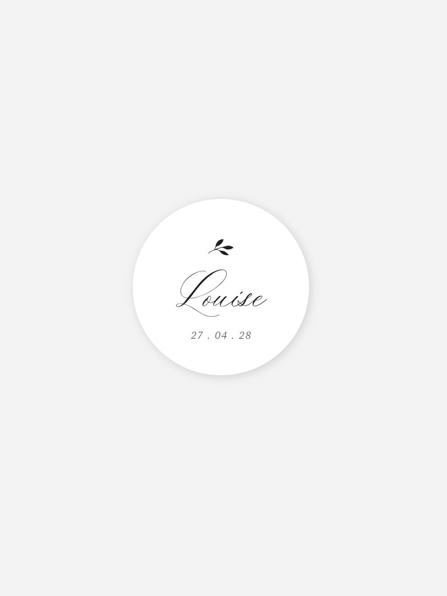 Stickers naissance Petit bourgeon