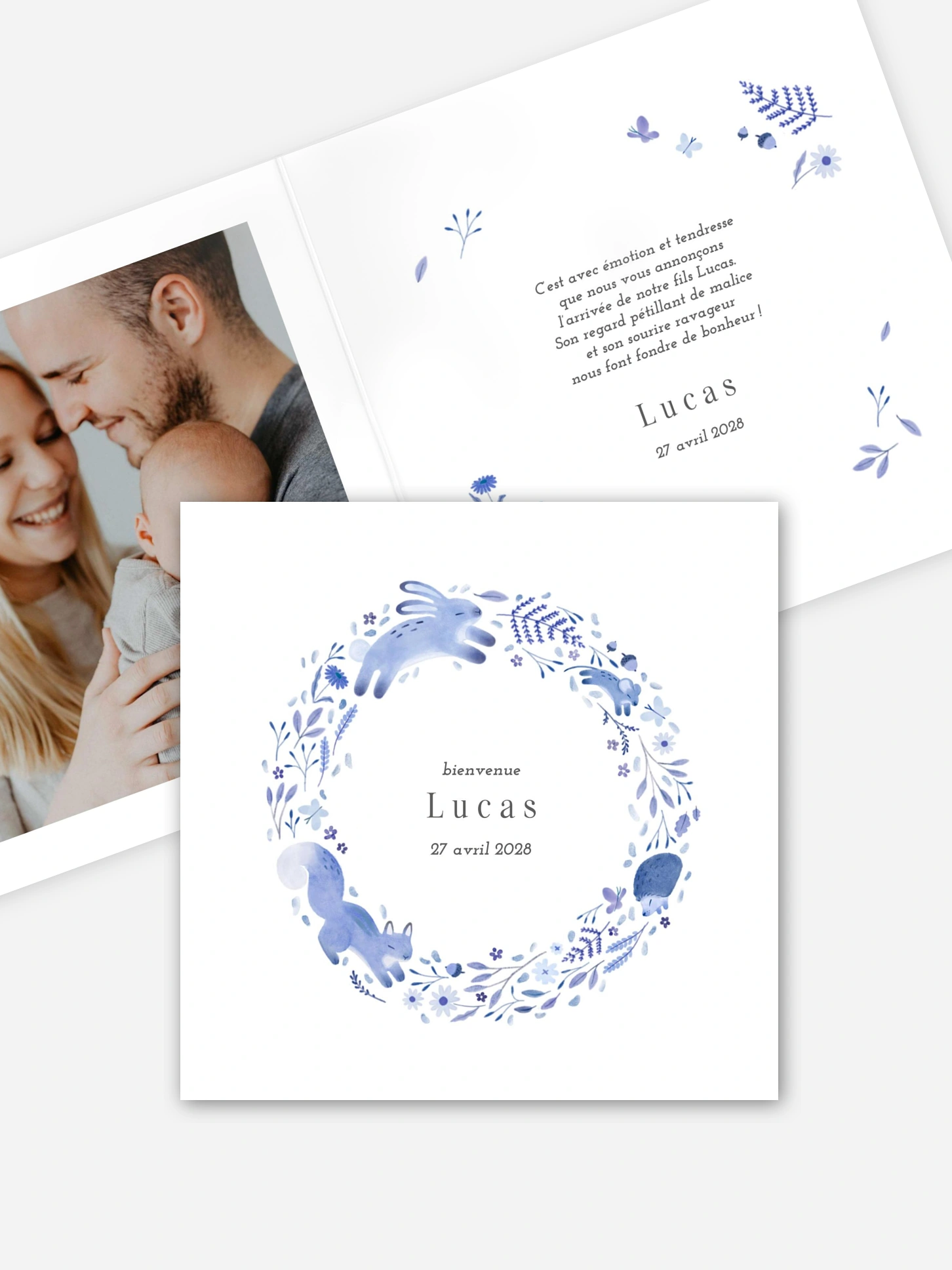 Faire-part naissance Rêves d’animaux
