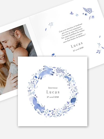 Faire-part naissance Rêves d’animaux