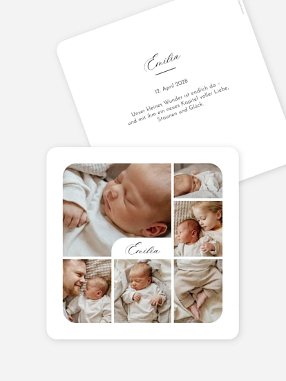 Geburtskarte Herzensanfang