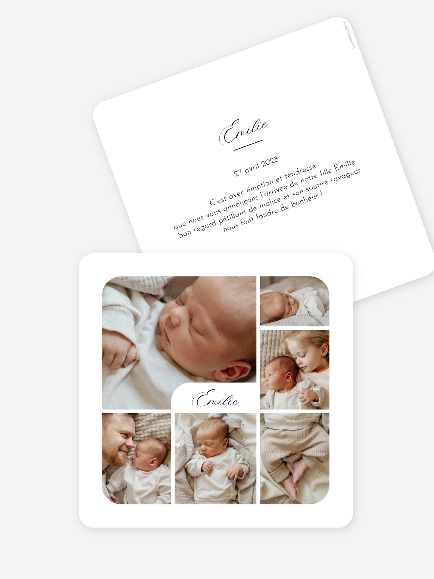Faire-part naissance Douce aurore