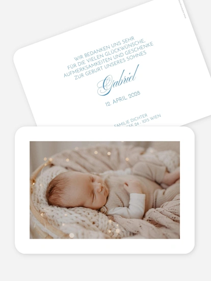 Geburtskarte Zarte Ankunft