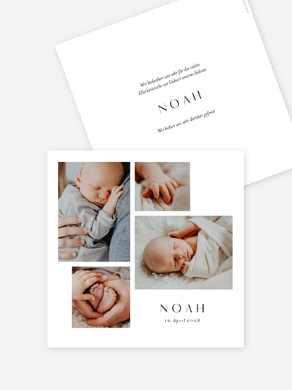 Geburtskarte Zuckerwölkchen