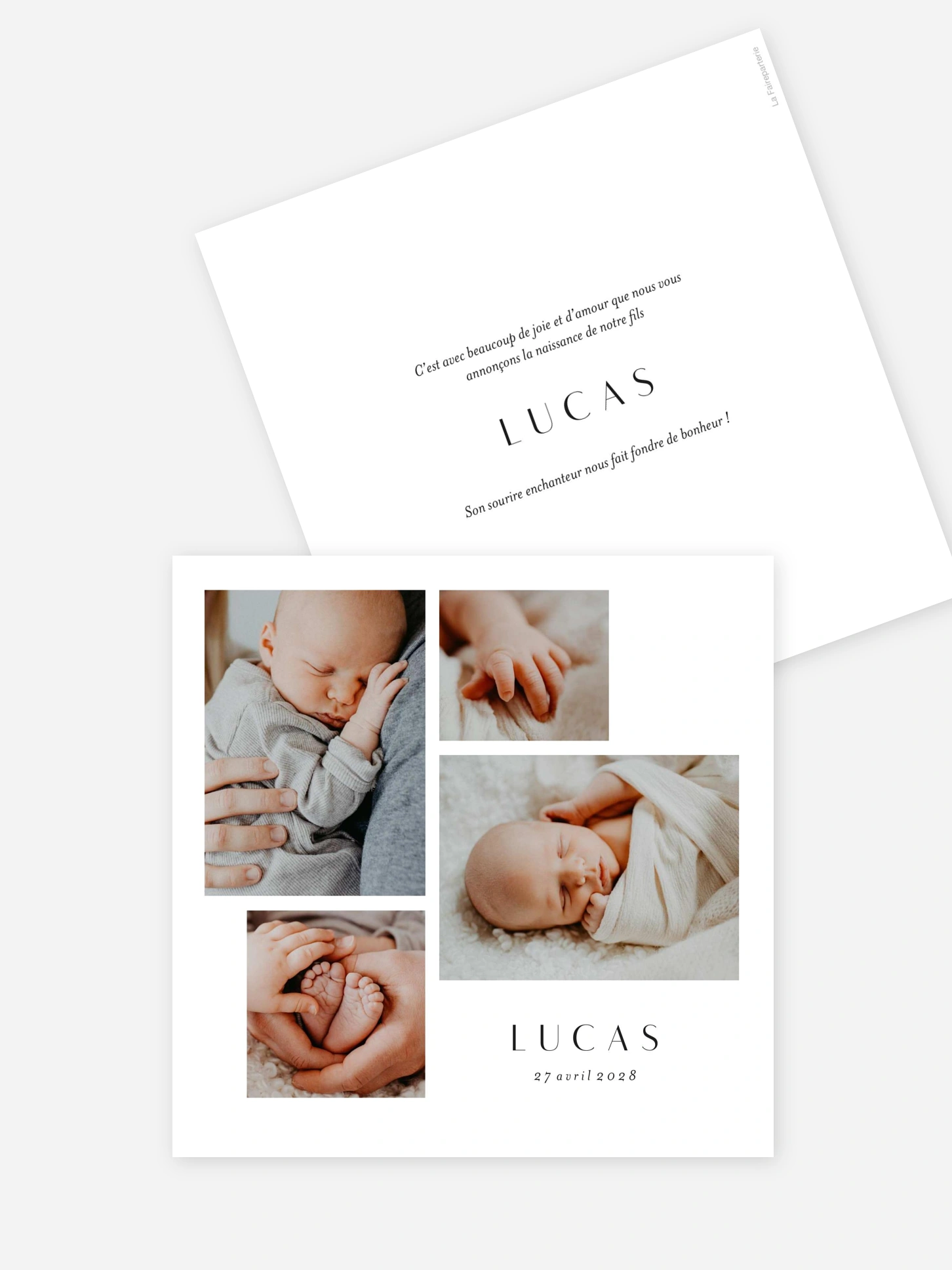 Faire-part naissance Fil de douceur