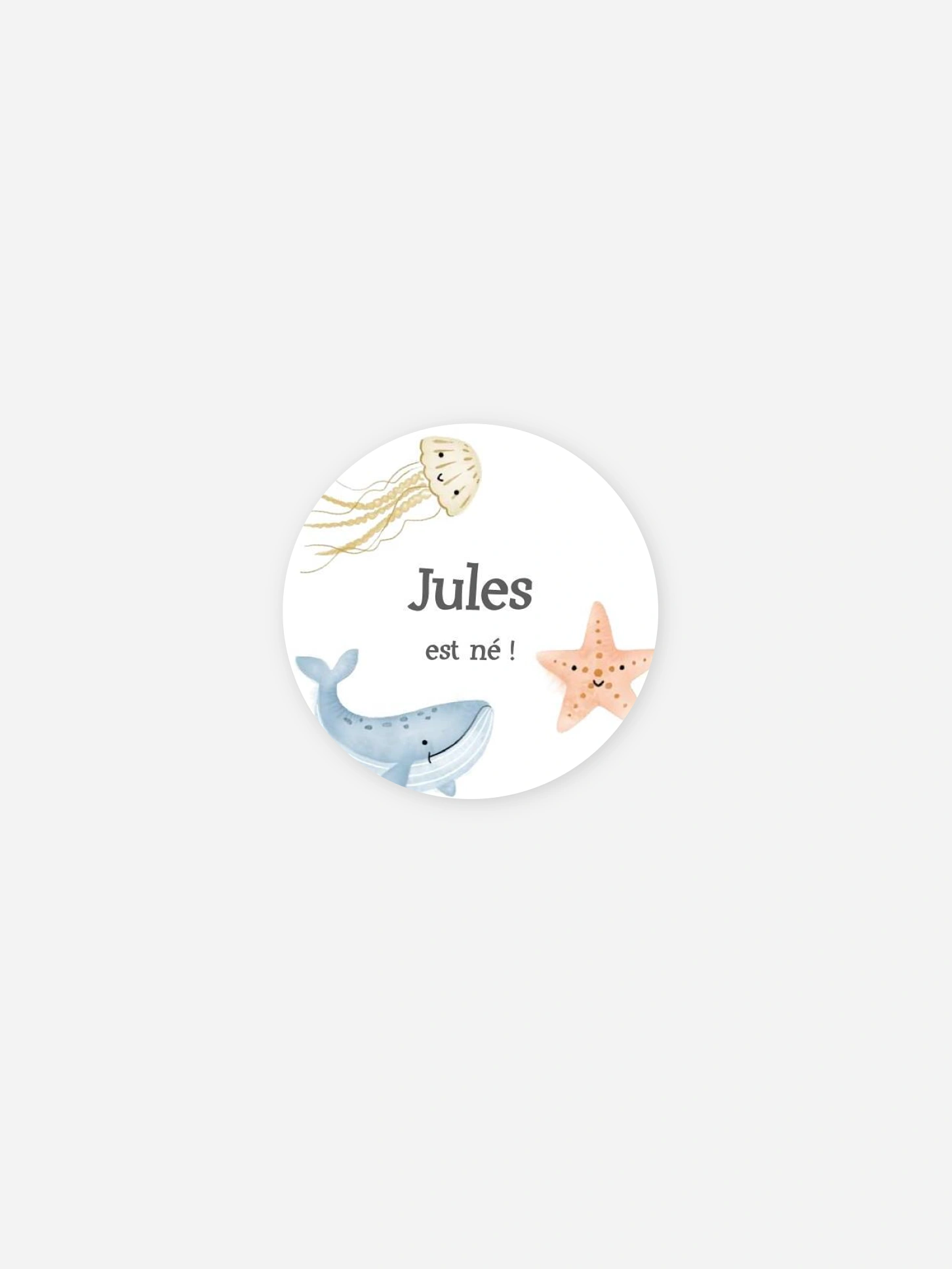 Stickers naissance Vagues de tendresse
