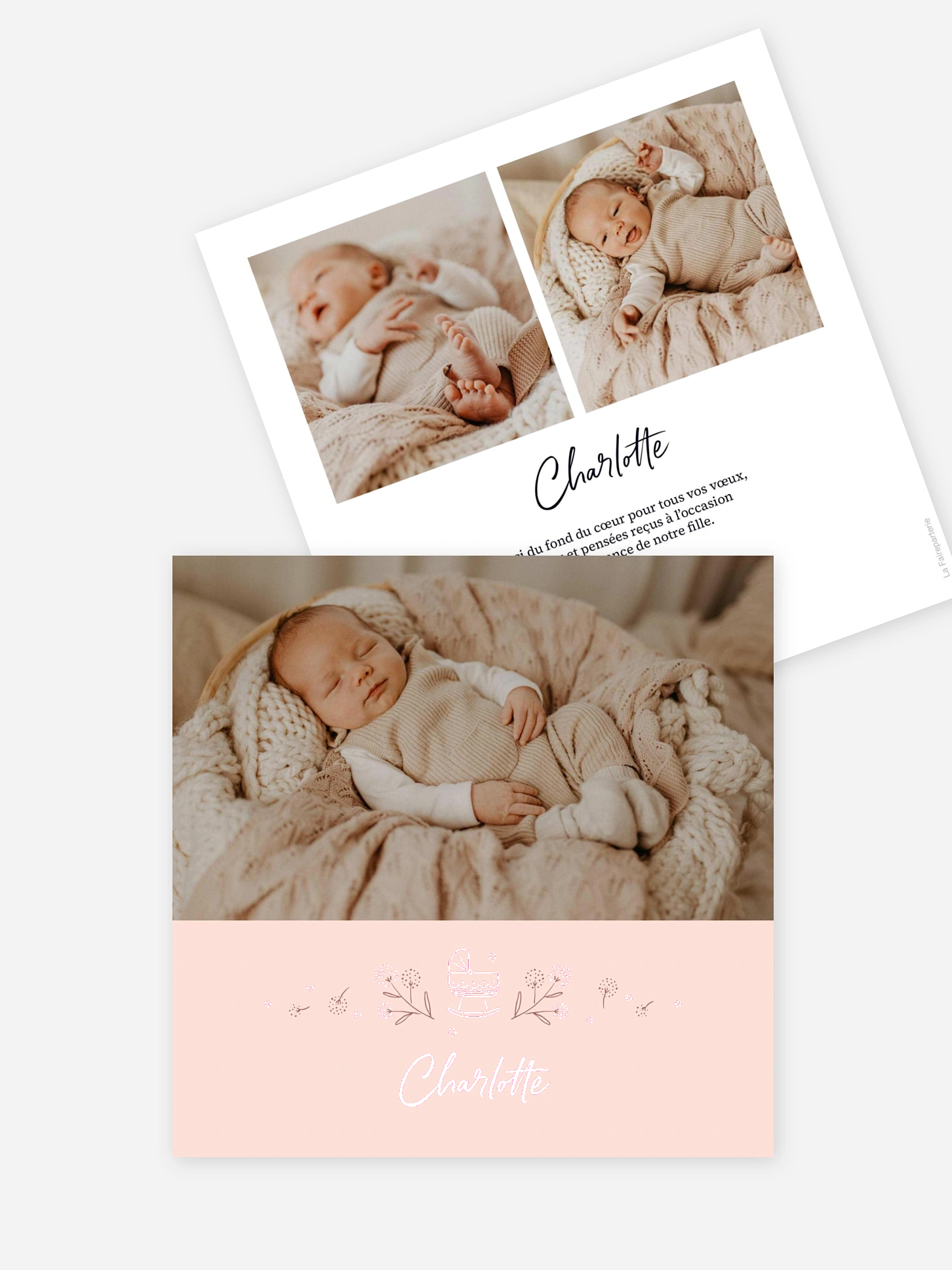 Faire-part naissance Doux cocon