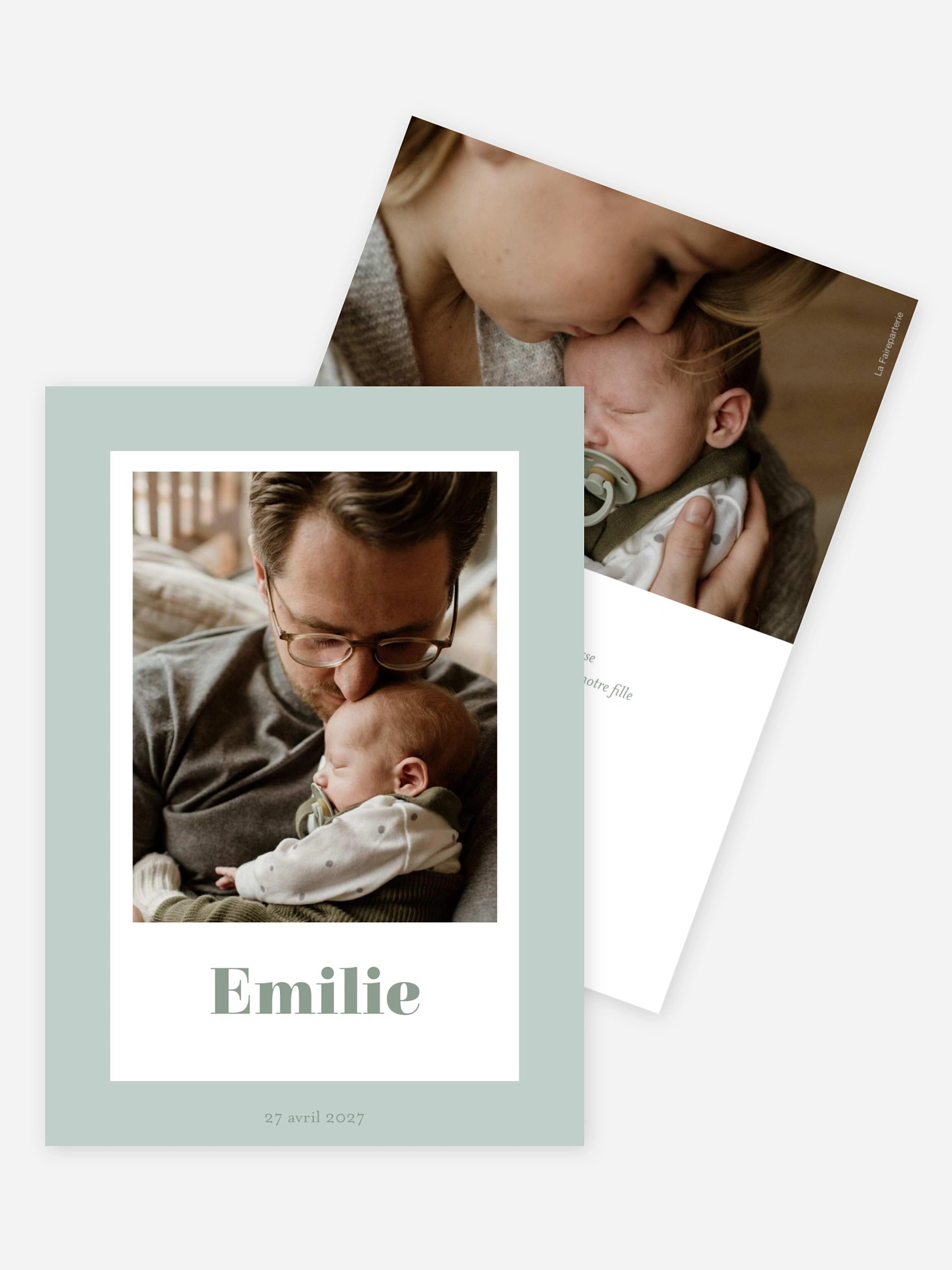 Faire-part naissance Joie naissante
