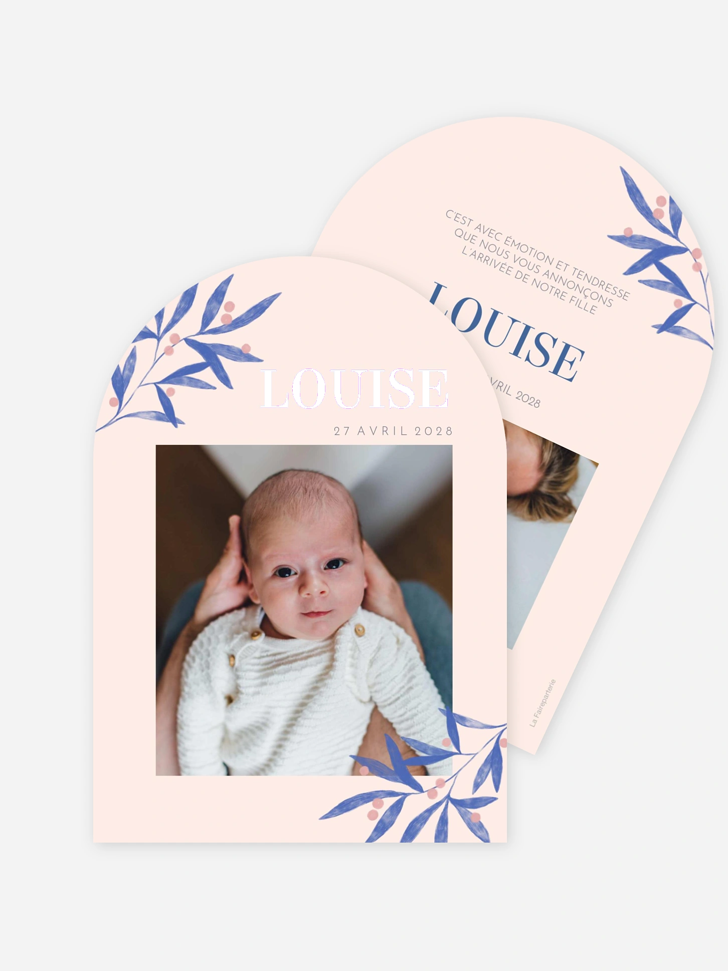 Faire-part naissance Brin de laurier