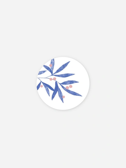 Stickers naissance Brin de laurier