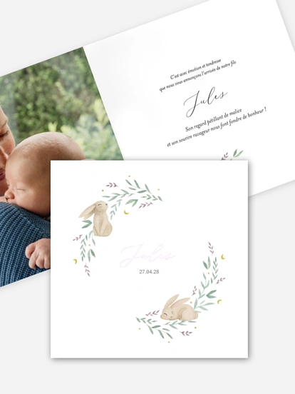 Faire-part naissance Berceuse étoilée