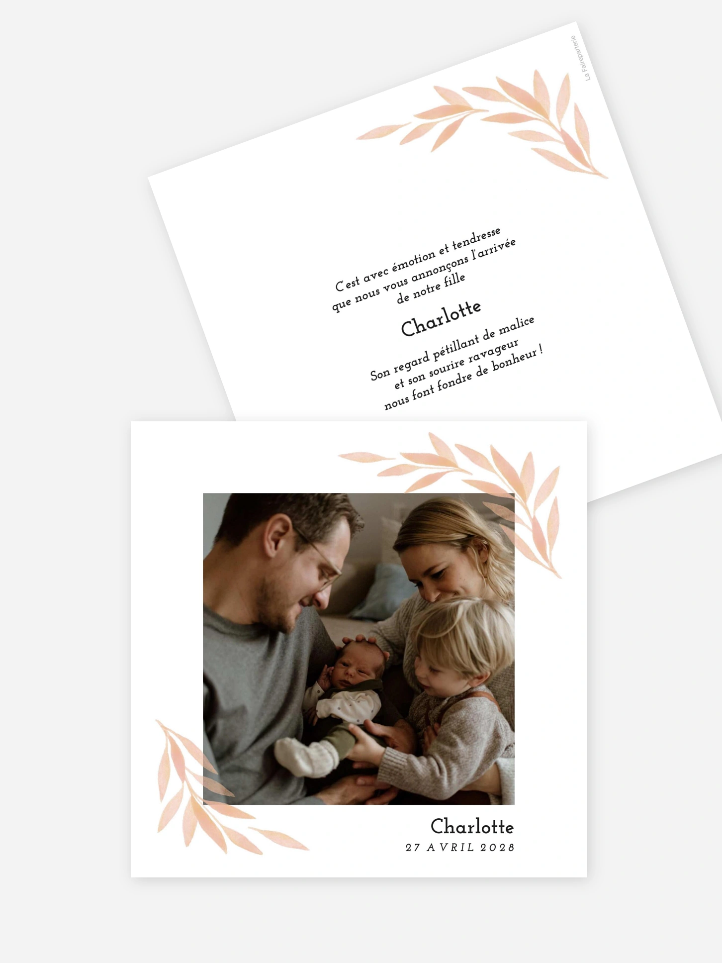 Faire-part naissance Douce Histoire